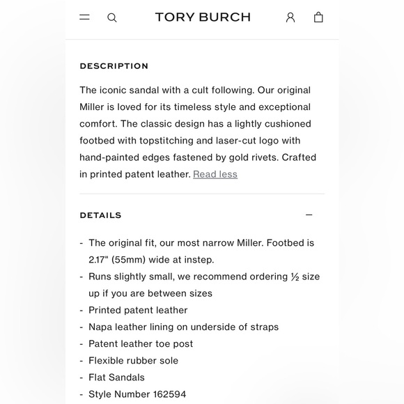 Tory Burch MILLER PRINTED PATENT SANDAL 7.5 Classic Leopard - Picture 12 of 12